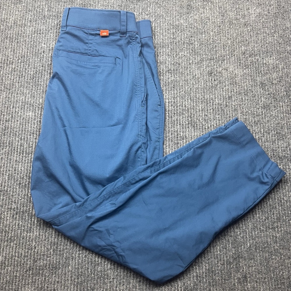 Nike Golf Pants ADV UV Dri-Fit Men's 32x30 Slim Fit Modern Chinos Blue Stretch